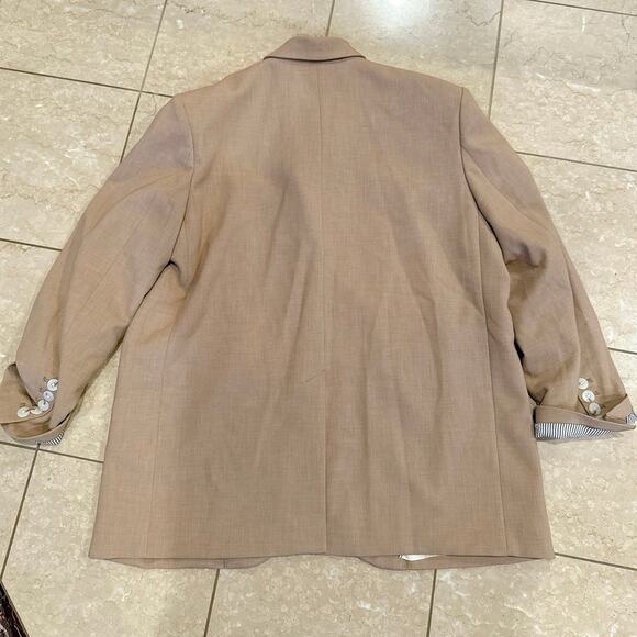 MAEVE Khaki Tan Oversized Double Breasted Blazer Medium/Large - Picture 9 of 14